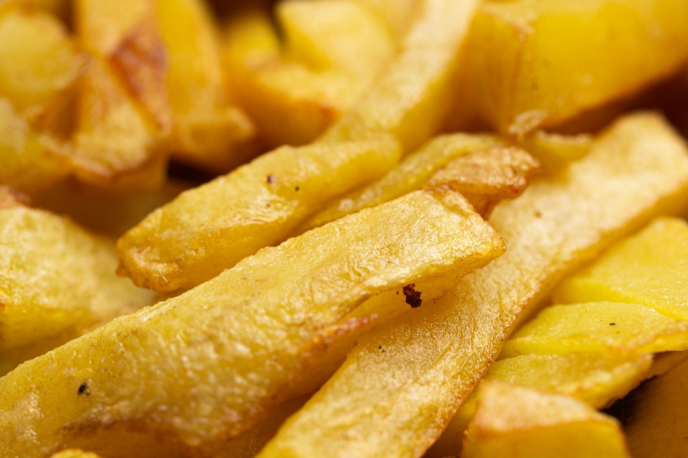 Frites dorées bien croustillantes
